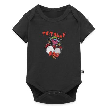 Vegan radish gardener vegetable eating salad - Baby Premium short-sleeve bodysuit - black - Front