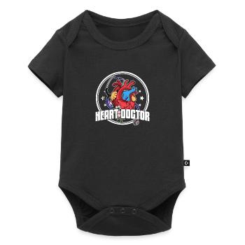 cardiology doctor saying profession heart nurse - Baby Premium short-sleeve bodysuit - black - Front