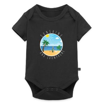 sunshine and - Baby Premium short-sleeve bodysuit - black - Front