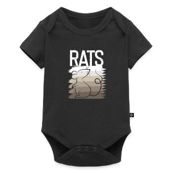 Rat Shadow Rats Couleur Faded Shadow Rat - Body à manches courtes Premium Bébé - noir - Devant
