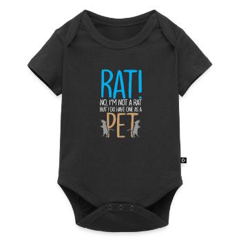 Rat! Non, je ne suis pas un rat, mais j’ai - Body à manches courtes Premium Bébé - noir - Devant