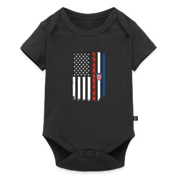 Balkan Croatia Holiday Travel Croatian Saying - Baby Premium short-sleeve bodysuit - black - Front