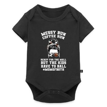 baller fussball baller Geschenk - Baby Premium Kurzarmbody - Schwarz - Vorne