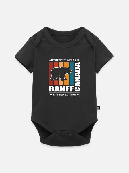 Banff - Baby Premium Kurzarmbody - Schwarz