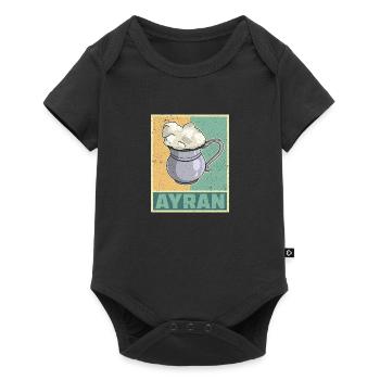 Ayran Becher Döner Kebab Türkei Türlisch Milch - Baby Premium Kurzarmbody - Schwarz - Vorne