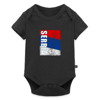 Serbien Orthodox Balkan Christentum Belgrad - Baby Premium Kurzarmbody - Schwarz - Vorne