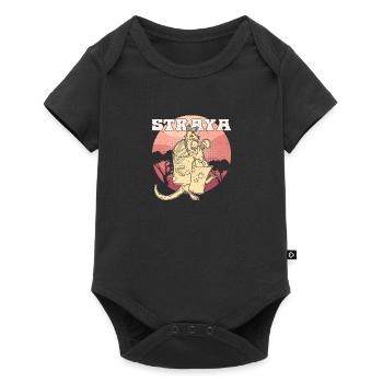 Australien G'day Känguru Souvenir Tiere Urlaub - Baby Premium Kurzarmbody - Schwarz - Vorne