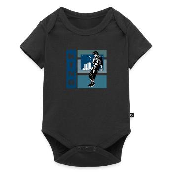 Russische Musik Rockband Kino Zoi UdSSR - Baby Premium Kurzarmbody - Schwarz - Vorne