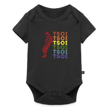 Wiktor Zoi Frontmann Rockband Kino Russland - Baby Premium Kurzarmbody - Schwarz - Vorne