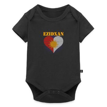 Eziden Ezidchan Jesiden National Flagge Kurde - Baby Premium Kurzarmbody - Schwarz - Vorne