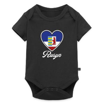 Rusyn Karpaten Diaspora Ethnische Gruppe - Baby Premium Kurzarmbody - Schwarz - Vorne
