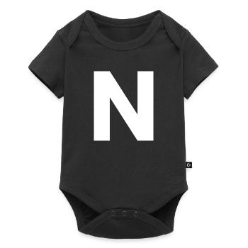 N - Baby Premium short-sleeve bodysuit - black - Front