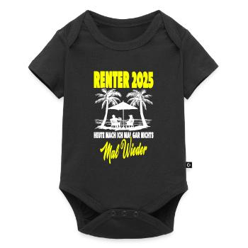 Rente Ruhestand Rentner Geschenk - Baby Premium Kurzarmbody - Schwarz - Vorne