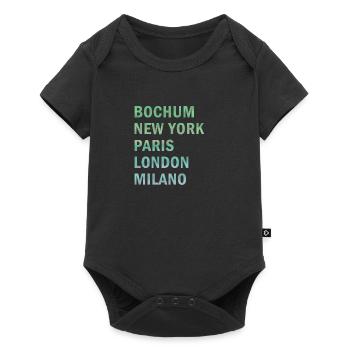 Metropole Bochum - Baby Premium Kurzarmbody - Schwarz - Vorne