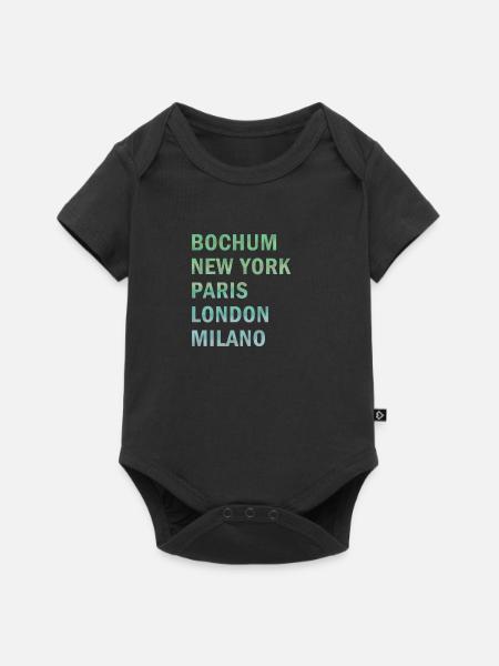 Metropole Bochum - Baby Premium Kurzarmbody - Schwarz