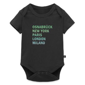 Metropole Osnabrück - Baby Premium Kurzarmbody - Schwarz - Vorne