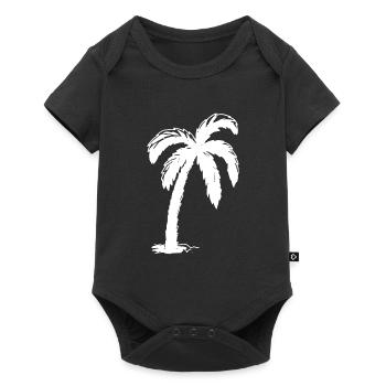 Pop Art | Palm tree - Baby Premium short-sleeve bodysuit - black - Front
