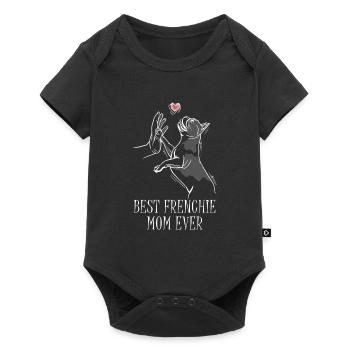 Meilleure Frenchie Mom Ever Français Bulldog Mama - Body à manches courtes Premium Bébé - noir - Devant