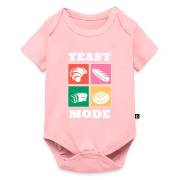Illustration de pain drôle de mode à la levure - Body à manches courtes Premium Bébé - rose - Devant