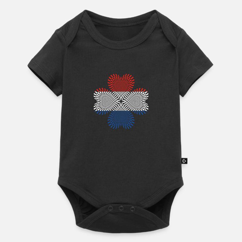 Pays-Bas Pays-Bas Pays-Bas - Body à manches courtes Premium Bébé - noir