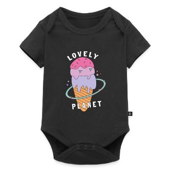 Lovely planet ice cream. - Baby Premium short-sleeve bodysuit - black - Front
