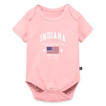 Indiana - Body à manches courtes Premium Bébé - rose - Devant