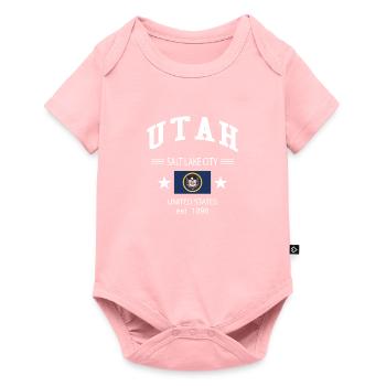 Utah - Baby Premium short-sleeve bodysuit - rose - Front