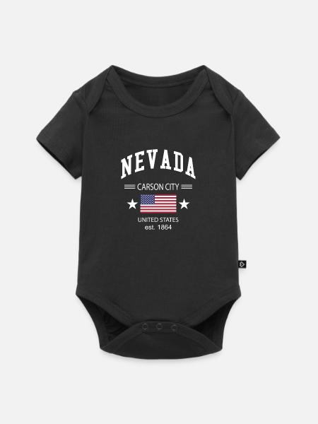 Nevada - Body à manches courtes Premium Bébé - noir
