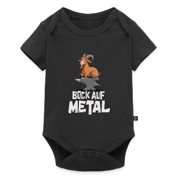 Bock auf Metal - Baby Premium Kurzarmbody - Schwarz - Vorne