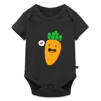 Carottes Légumes - Body à manches courtes Premium Bébé - noir - Devant