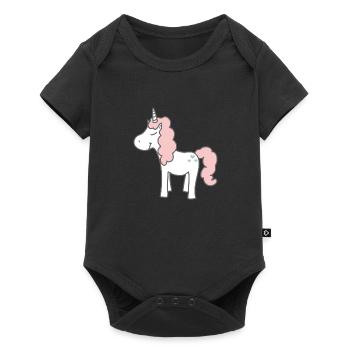 Licorne douce - Body à manches courtes Premium Bébé - noir - Devant