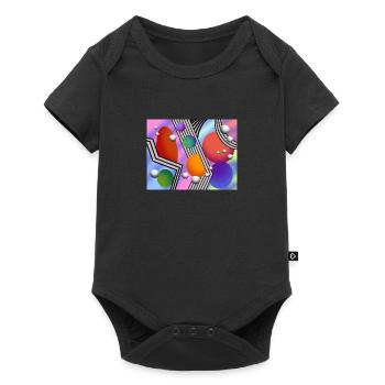 SpaceBalls - Baby Premium Kurzarmbody - Schwarz - Vorne