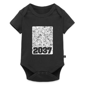 Year 2037 - Baby Premium short-sleeve bodysuit - black - Front