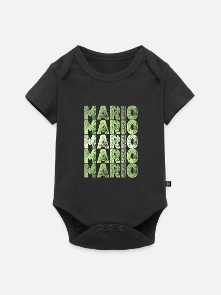 Geschenk für Mario - Baby Premium Kurzarmbody - Schwarz