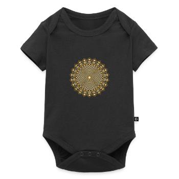 Lotus Chakra, Yoga, bouddhisme, méditation, om - Body à manches courtes Premium Bébé - noir - Devant