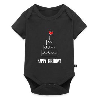 ALLES GUTE ZUM GEBURTSTAG. ALLES GUTE ZUM GEBURTSTAG. JAHRESTAG - Baby Premium Kurzarmbody - Schwarz - Vorne