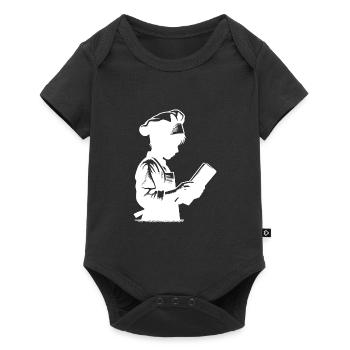 Portrait de Silhouette de chef stagiaire et de boulanger amateur - Body à manches courtes Premium Bébé - noir - Devant