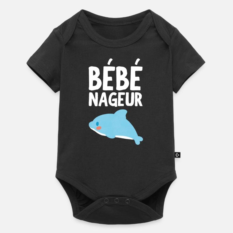 Bébé nageur - Body à manches courtes Premium Bébé - noir