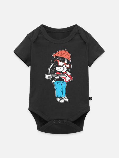 A Rock Star Bandmitglied - Baby Premium Kurzarmbody - Schwarz