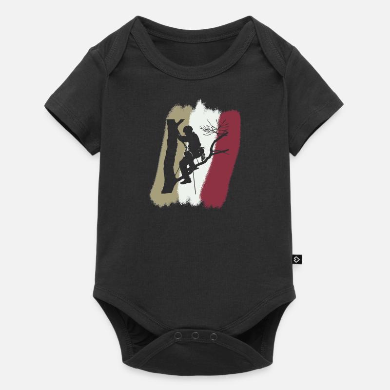 Klettern Baumklettern Aufstieg - Baby Premium Kurzarmbody - Schwarz