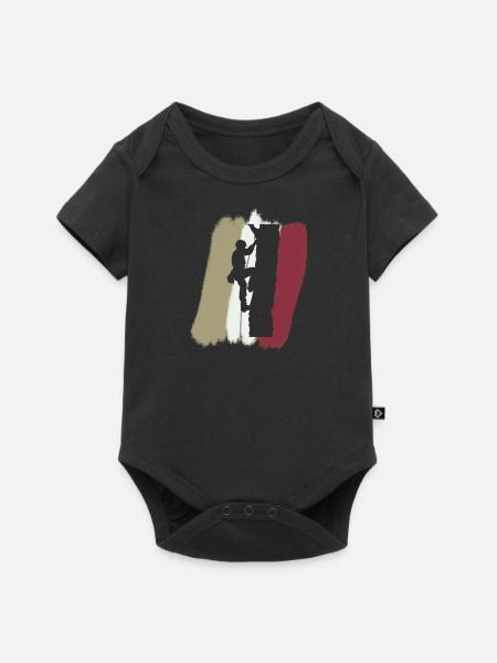 Baumklettern Klettern Aufstieg - Baby Premium Kurzarmbody - Schwarz