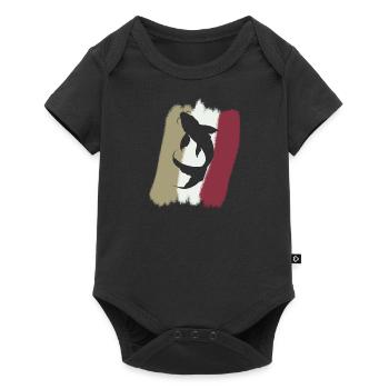 Koi Fish Pond - Baby Premium short-sleeve bodysuit - black - Front