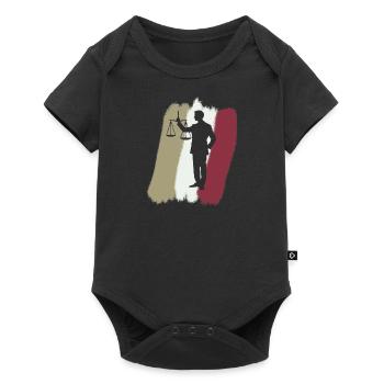 Gericht Anwalt Behandlung - Baby Premium Kurzarmbody - Schwarz - Vorne
