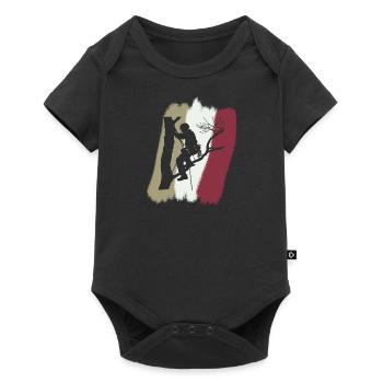 Climber Climbing Monkey Equipment - Baby Premium short-sleeve bodysuit - black - Front