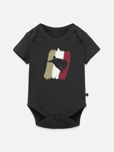 Wingsuit Fliegen Gleiten - Baby Premium Kurzarmbody - Schwarz