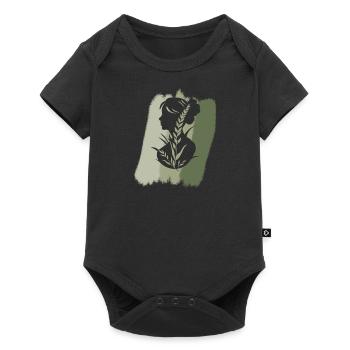 Veganerin Vegan - Baby Premium Kurzarmbody - Schwarz - Vorne
