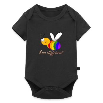 Bee different - Baby Premium short-sleeve bodysuit - black - Front