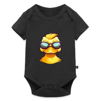 Bébé canard - Body à manches courtes Premium Bébé - noir - Devant