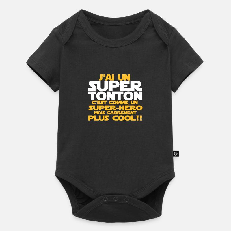 j'ai un super tonton - Body à manches courtes Premium Bébé - noir