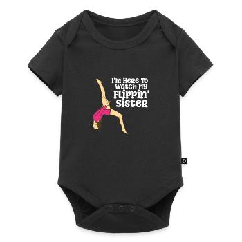 Flippin Sister - Baby Premium Kurzarmbody - Schwarz - Vorne